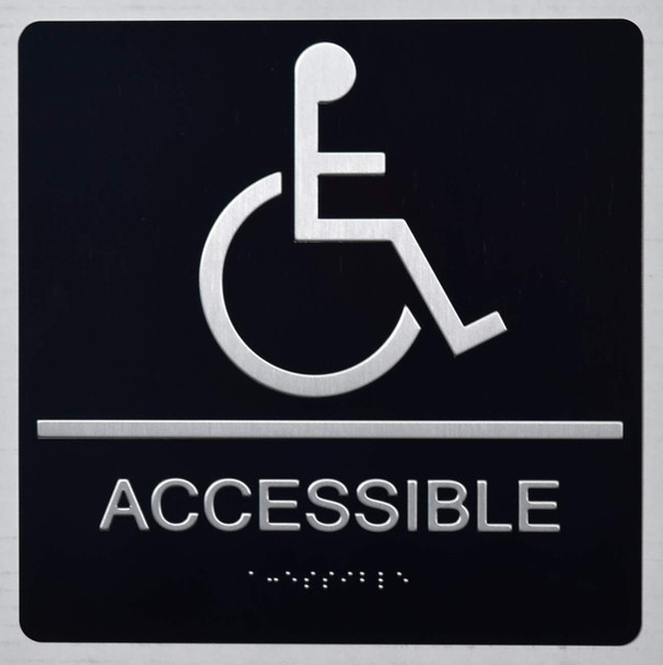 ACCESSIBLE Sign -Tactile Signs Tactile Signs  The Sensation line Ada sign