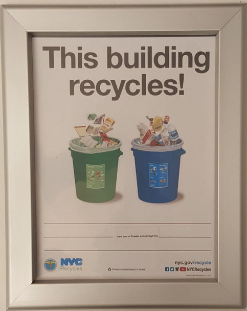 Recycles notice frame