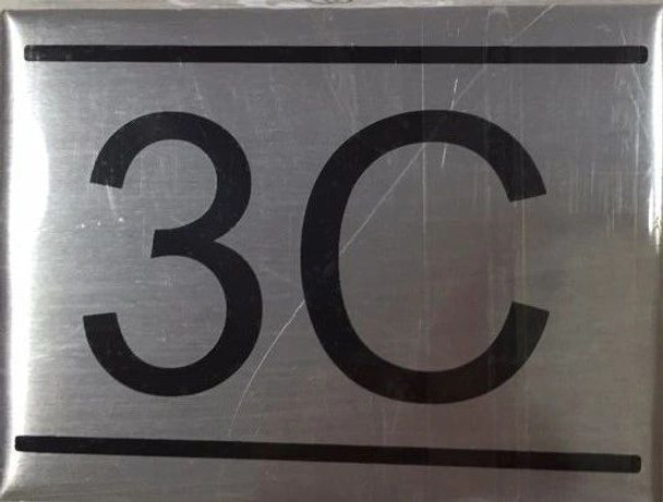 APARTMENT Number Sign  -3C