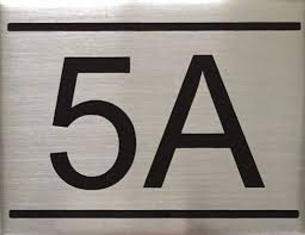 APARTMENT Number Sign  -5A