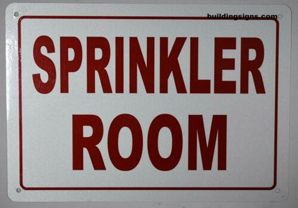 Sprinkler Room Sign Engineer Grade Reflective Aluminum