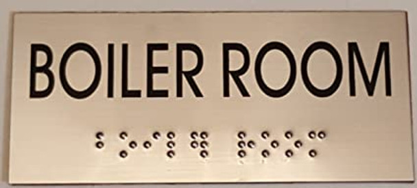 BOILER ROOM Sign -Tactile Signs Tactile Signs  BRAILLE-( Heavy Duty-Commercial Use ) Ada sign