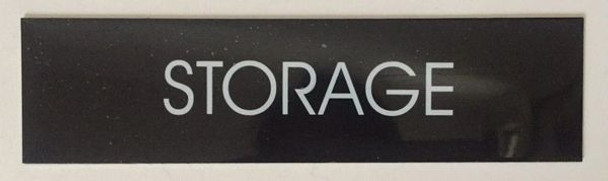 STORAGE SIGN - BLACK