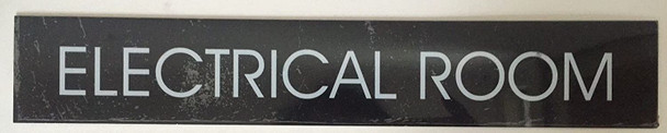 ELECTRICAL ROOM SIGN (BLACK , ALUMINUM)