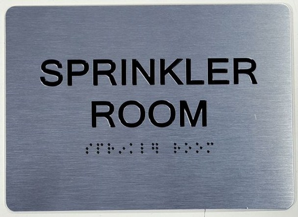 Sprinkler Room ADA Sign -Tactile Signs  The sensation line Ada sign