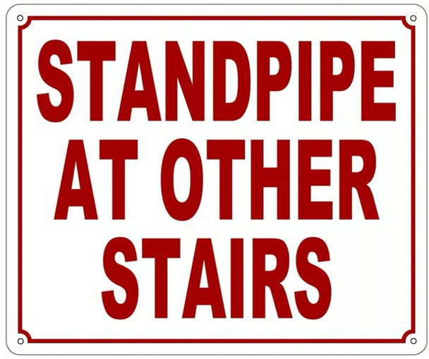 Standpipe at Other Stairs Sign