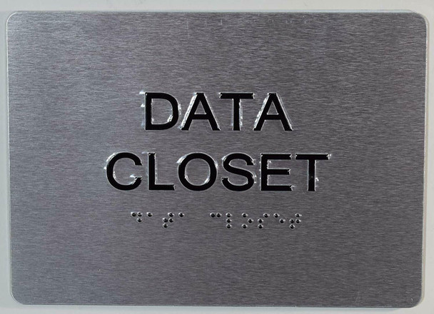 Data Closet ADA Sign -Tactile Signs The Sensation line Ada sign