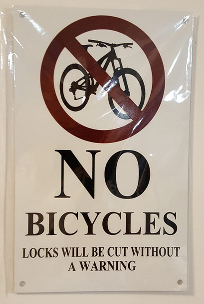 NO Bicycles Locks Will BE Cut Without A Warning Sign