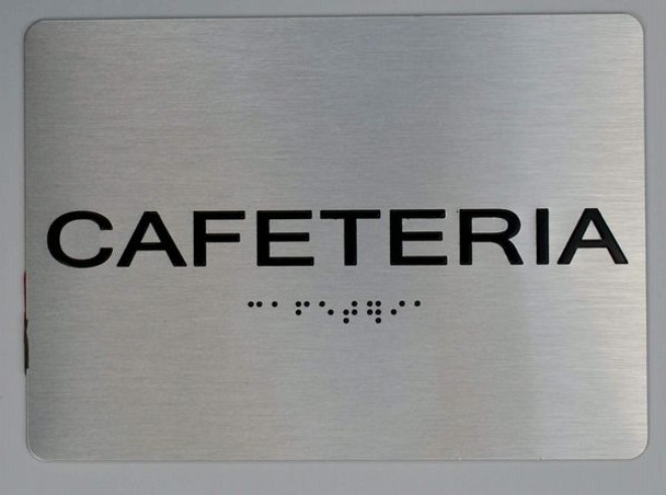 Cafeteria ADA-Sign -Tactile Signs The Sensation line Ada sign