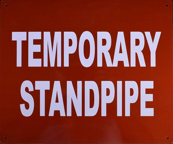 Temporary Standpipe Sign