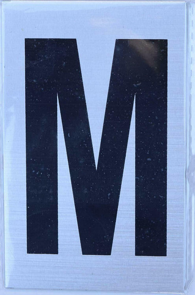Apartment Number Sign  - Letter M