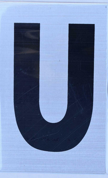 Apartment Number Sign  - Letter U