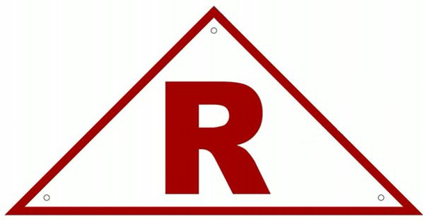 ROOF TRUSS IDENTIFICATION SIGN- REFLECTIVE !!! (ALUMINUM SIGNS ) WHITE