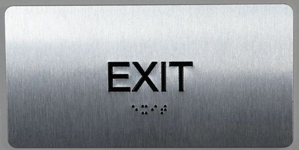 EXIT Sign -Tactile Touch Braille Sign - The Sensation line -Tactile Signs  Ada sign