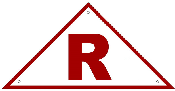 State Truss Construction Sign-R Triangular