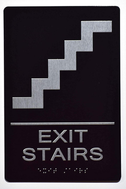 EXIT Stairs Sign  The Sensation line -Tactile Signs  Ada sign