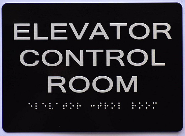 Elevator Control Room Sign   The Sensation line -Tactile Signs  Ada sign