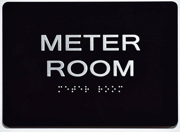 Meter Room Sign -Tactile Signs    The Sensation line Ada sign