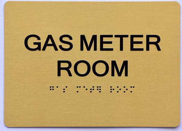 Gas Meter Room Sign -Tactile Signs   The Sensation line Ada sign