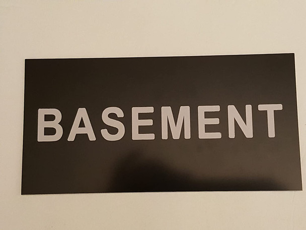 Floor number Sign -Basement Sign Engraved (PLASTIC)