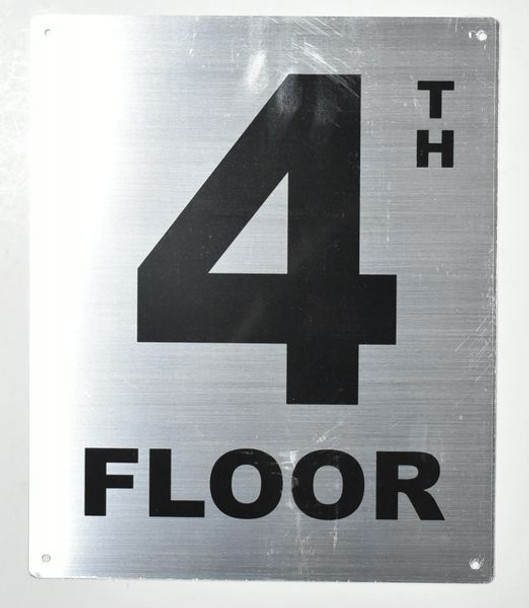 4th Floor Sign