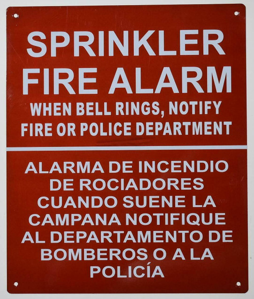Sprinkler FIRE Alarm When Bell Rings