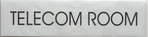 TELECOM ROOM SIGN (WHITE)