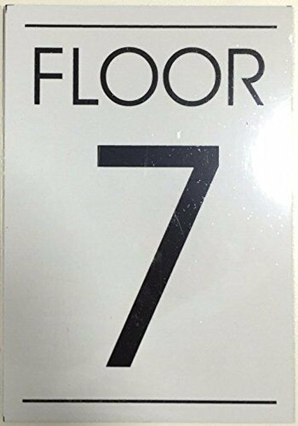 FLOOR NUMBER SIGN  - 7TH FLOOR SIGN