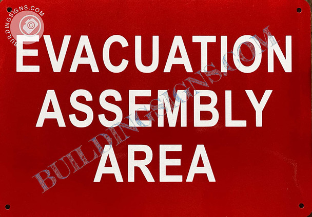 Sign Evacuation Assembly Area