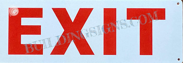 Sign EXIT  (Reflective, Aluminum)