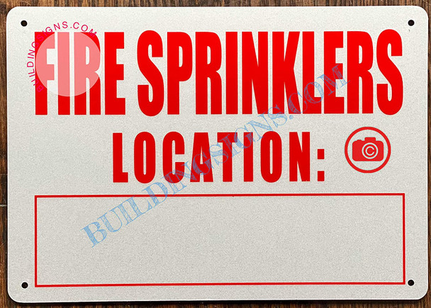 FIRE Sprinkler Location Sign