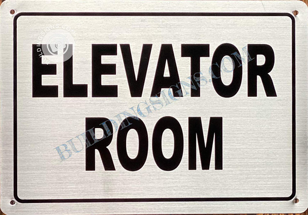 Elevator Room Sign
