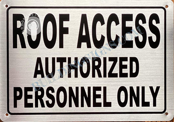 ROOF Access Authorized Personnel