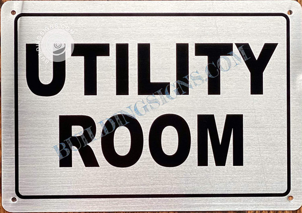 Utility Room Sign