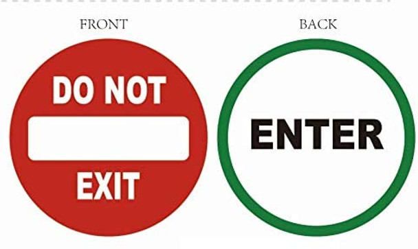 Enter / DO NOT Enter Sticker Window Sticker Decal Sign