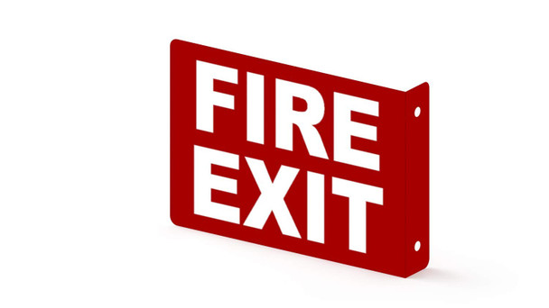 FIRE EXIT Projection Sign- FIRE EXIT 3D Sign