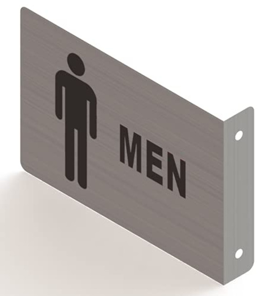 Men Restroom Projection Sign- Men Restroom 3D Sign Brush