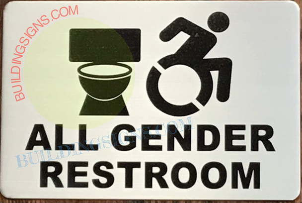 All Gender Restroom ACCESSABLE Sign
