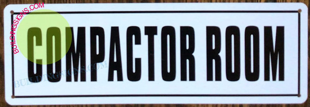 Compactor Room Sign