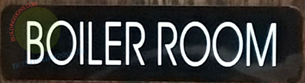 BOILER ROOM  SIGN