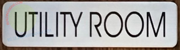 UTILITY ROOM SIGN