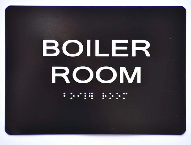 BOILER ROOM SIGN Tactile Signs  Ada sign