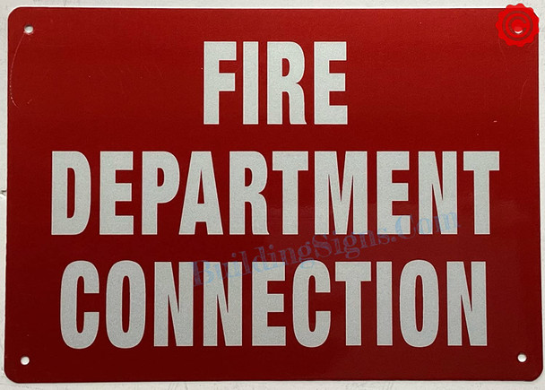 FIRE DEPARTMENT CONNECTION SIGN