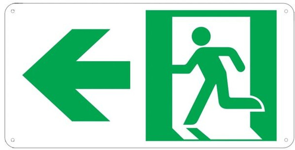 PHOTOLUMINESCENT EXIT SIGN HEAVY DUTY / GLOW IN THE DARK "EXIT" SIGN HEAVY DUTY