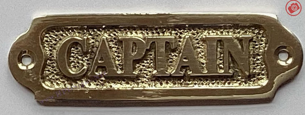 BRASS CAPTAIN Signage-BRASS CAPTAIN DOOR Signage