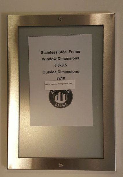 Elevator Notice frame stainless Steel (NOTICE FRAMES )