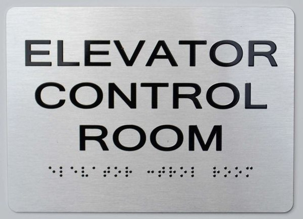 ELEVATOR CONTROL ROOM ADA-Sign -Tactile Signs The sensation line  Ada sign