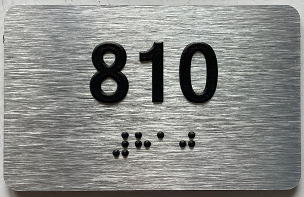 apartment number 811 sign