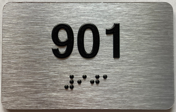 apartment number 901 sign