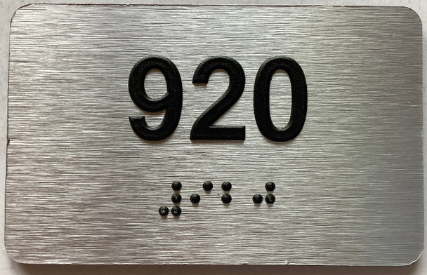 apartment number 920 sign